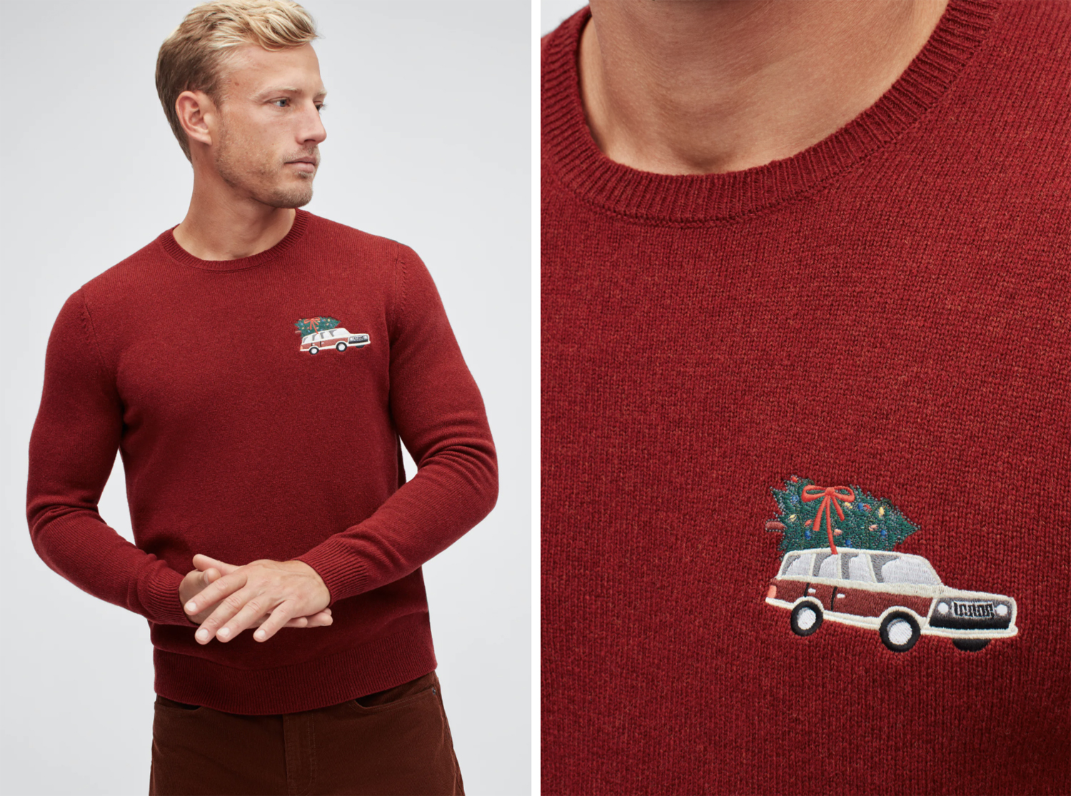 bonobos Holiday Wagon Crew Neck Sweater