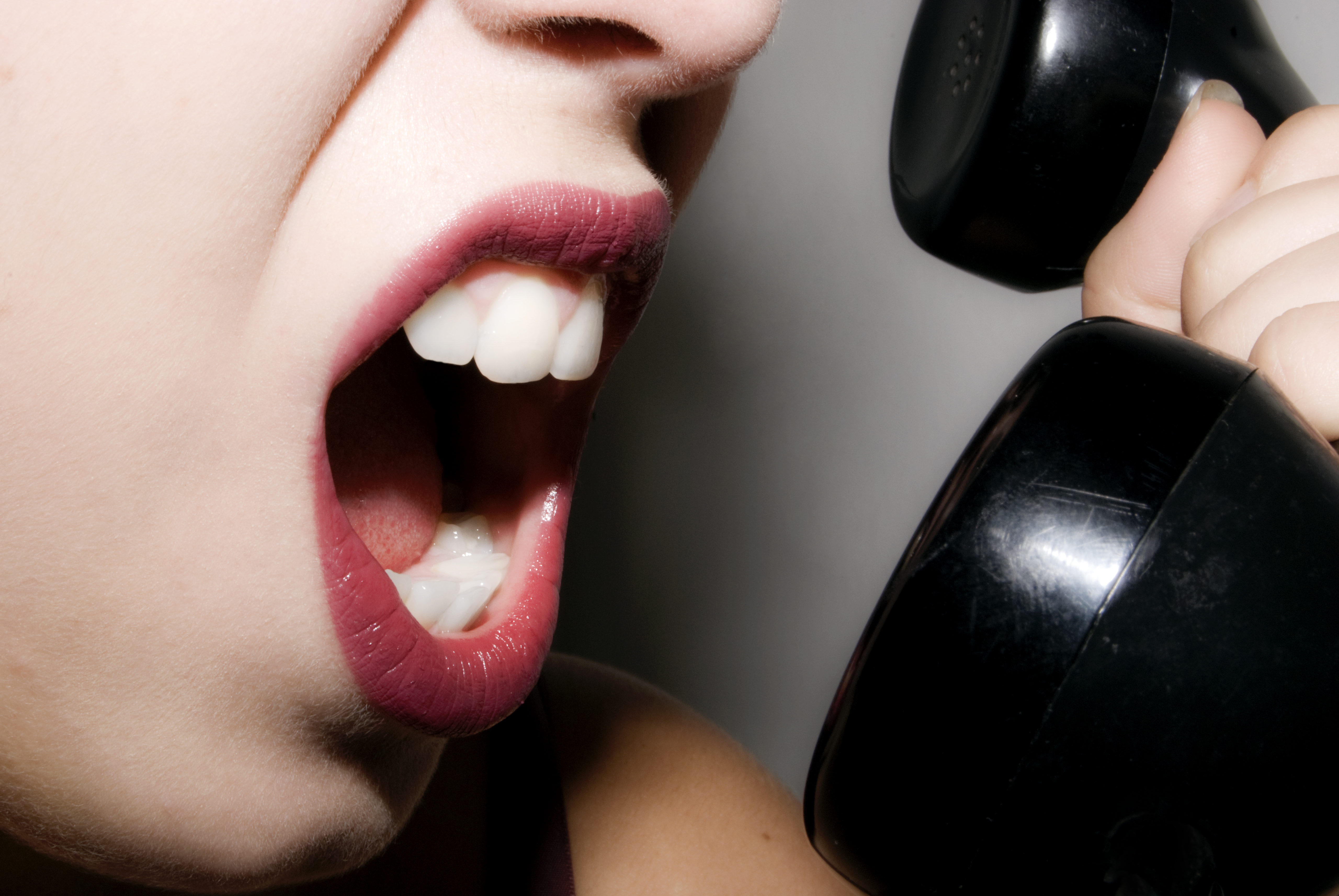 screaming into the phone