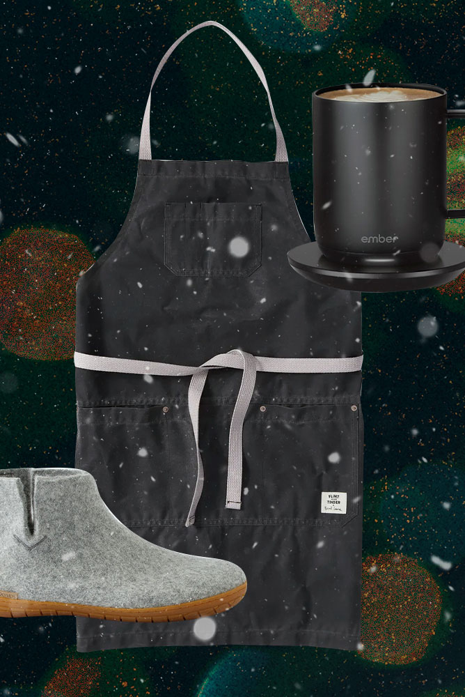 booties, aprons and smart mugs