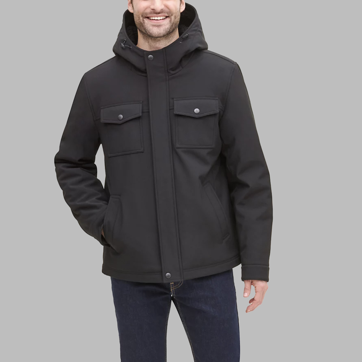 Dockers Sherpa-Lined Softshell Storm Jacket