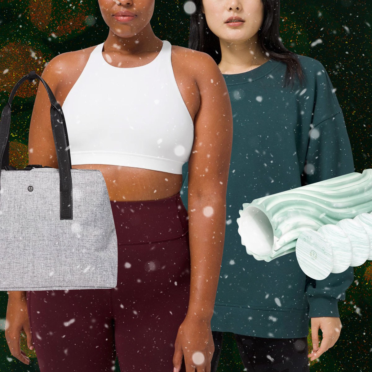 lululemon bags, yoga mats and apparel