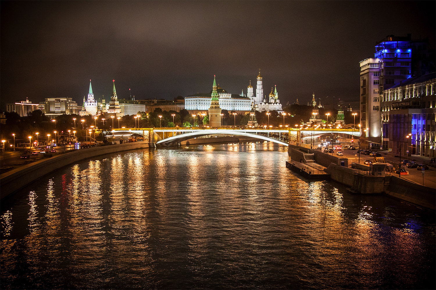 Moscow Russia at night