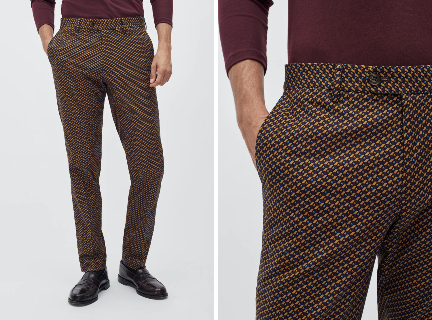Bonobos Refined Stretch Chinos geo print