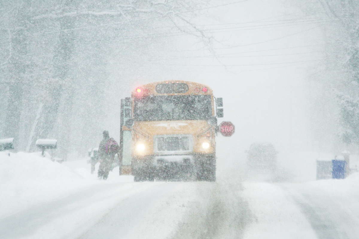 snow day bus