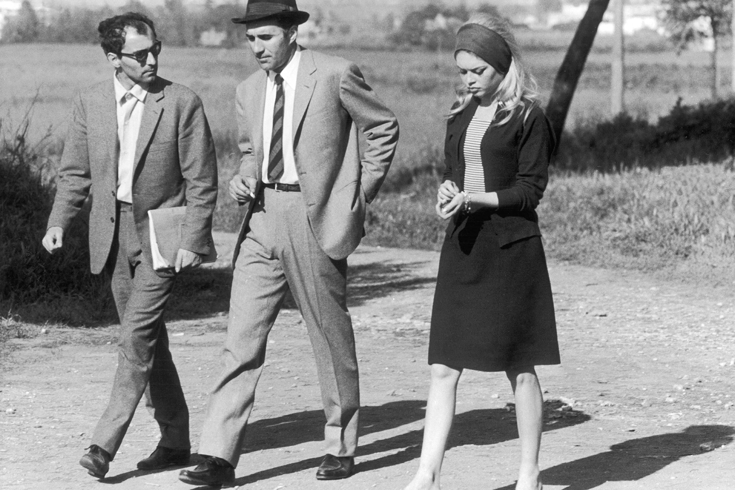 Jean-Luc Goddard on set