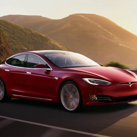 Tesla model s red