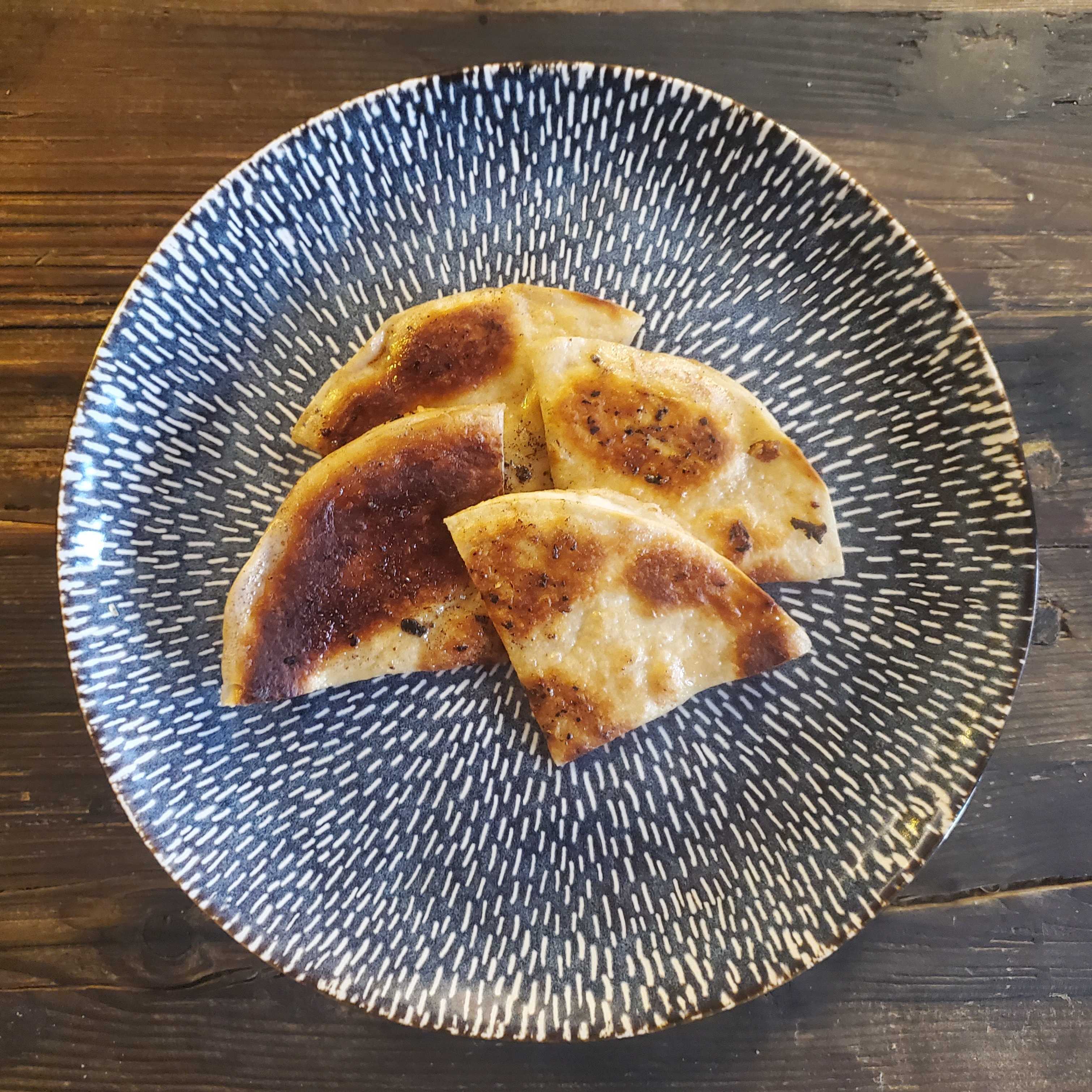 garlic bread tortilla quesadilla