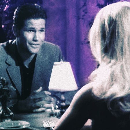 Warner breaking up with Elle Woods at a restaurant in Legally Blonde