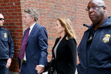 Felicity Huffman at Federal Court in Boston