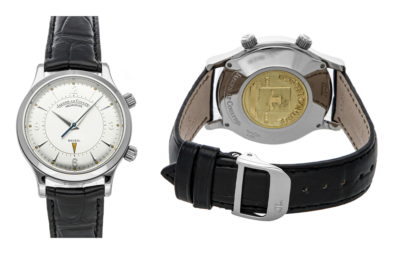 Jaeger-LeCoultre Master Memovox Alarm Manual 36mm Steel Mens Watch Q1448170 ebay otto bell