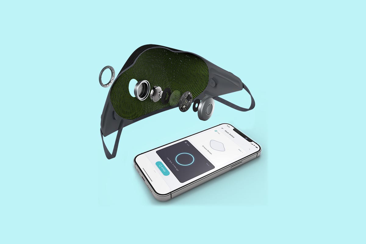 The Active+ Halo Smart Mask from Airpop
