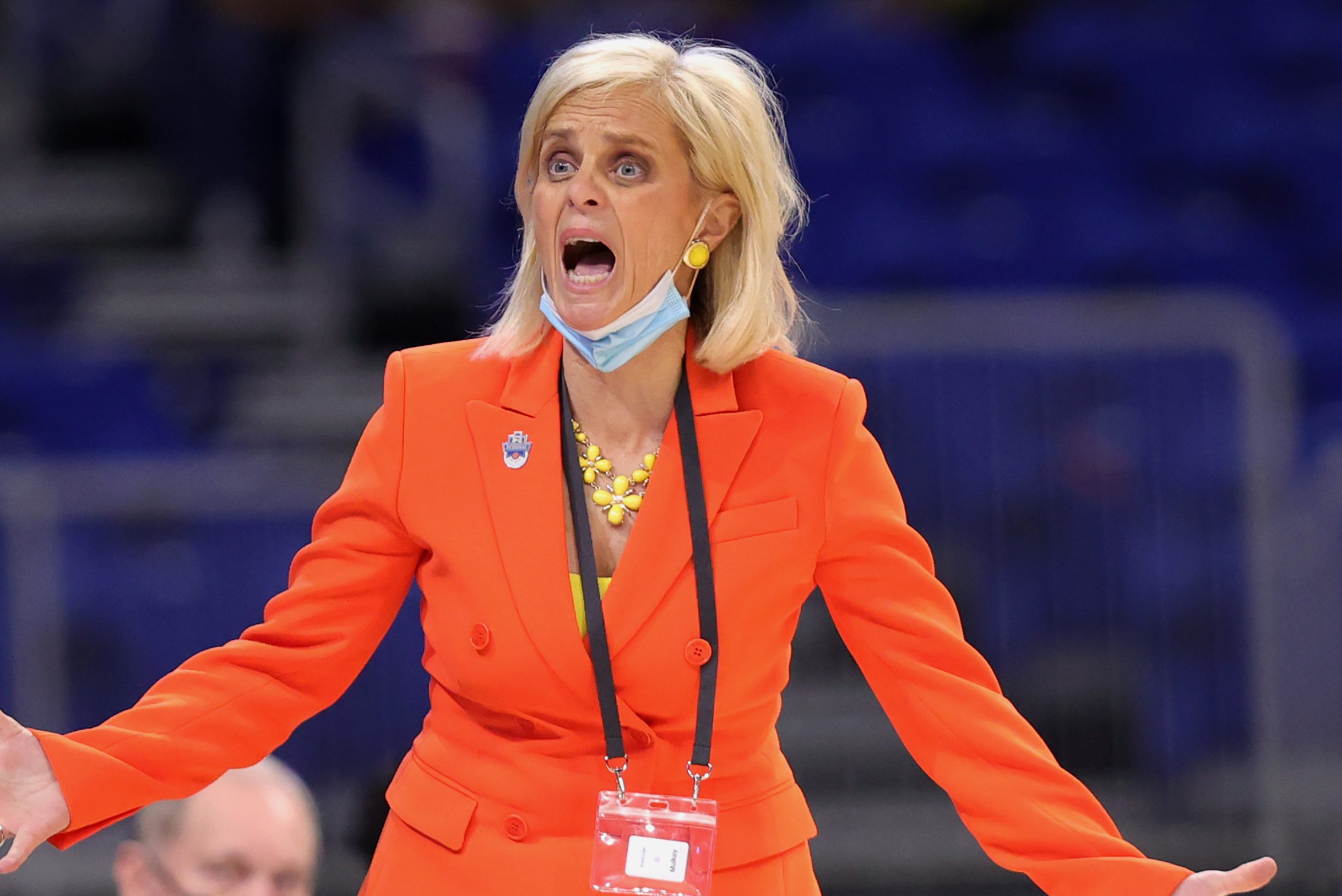 Coach Kim Mulkey of the Baylor Lady Bears