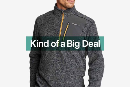 Eddie Bauer half-zip, now on sale