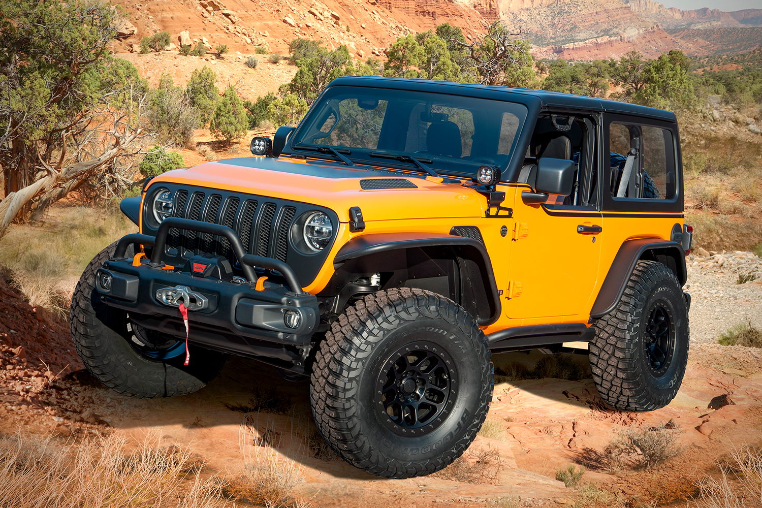 The Jeep Wrangler Orange Peelz Concept Vehicle