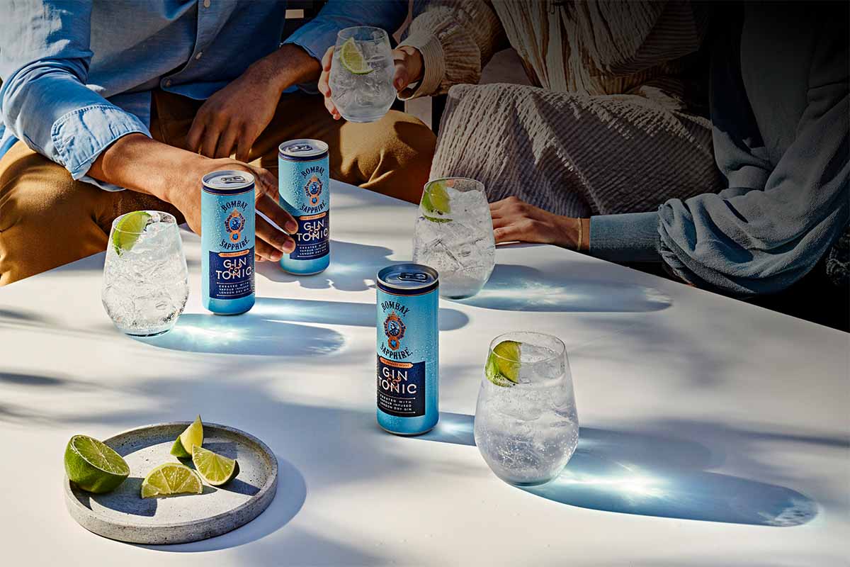A selection of ready-to-drink (RTDs) canned cocktails