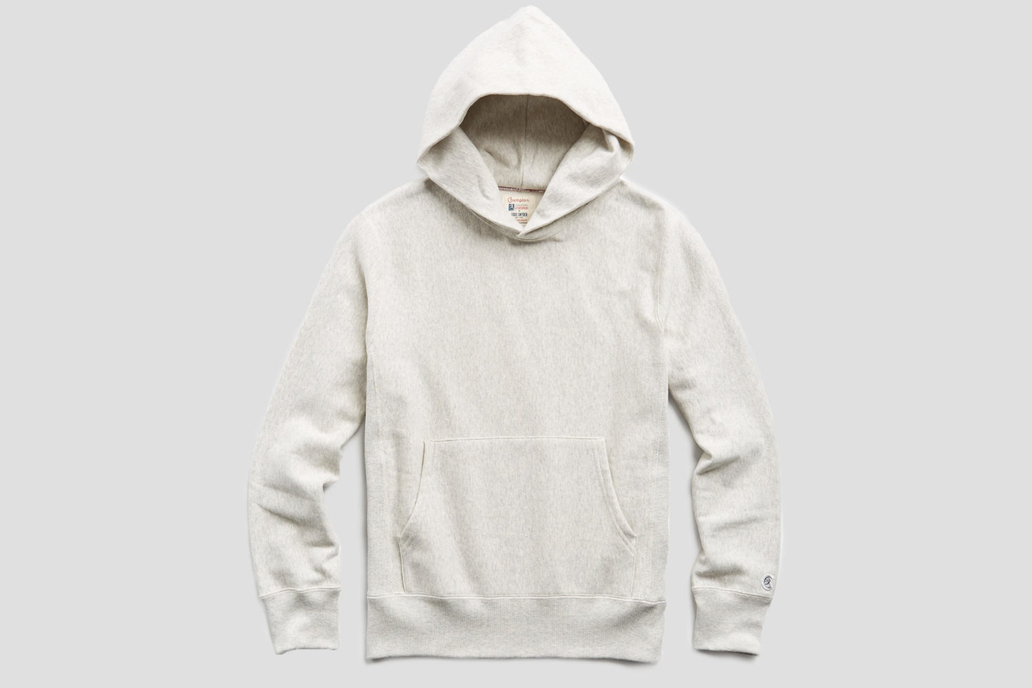 TS x Champion Heavyweight Popover Hoodie Sweatshirt in Eggshell Mix