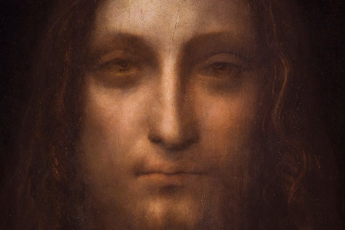 Detail of "Salvator Mundi"