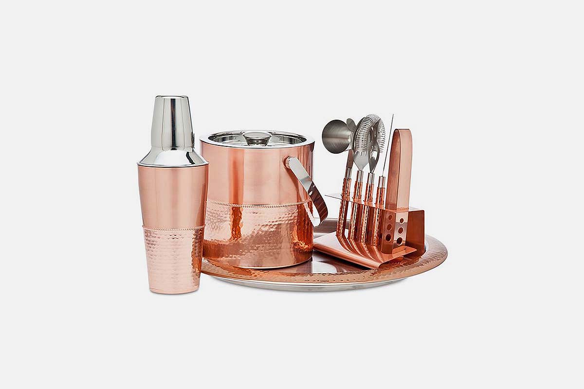 Godinger Copper Bar Tools Set