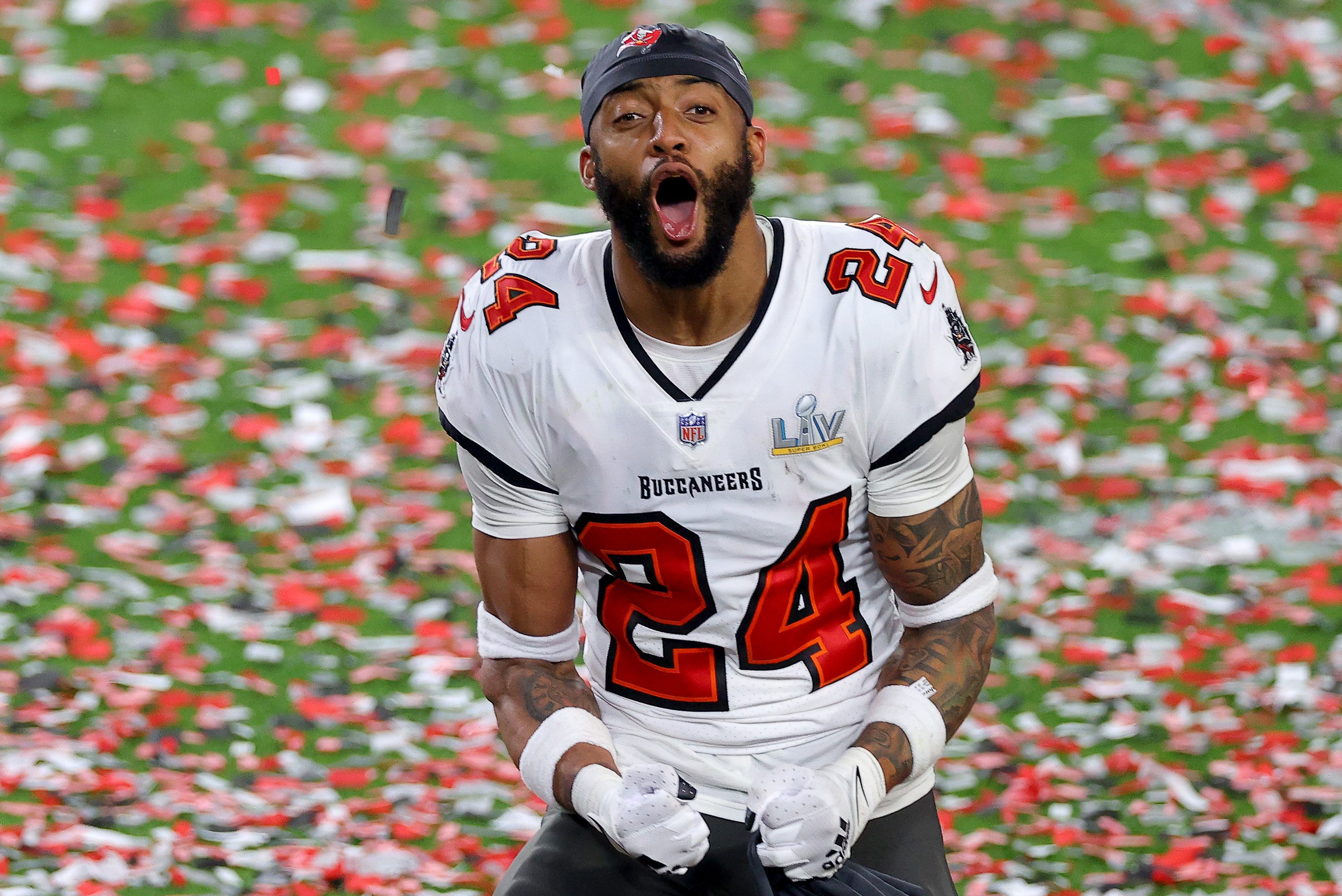 Carlton Davis of the Tampa Bay Buccaneers