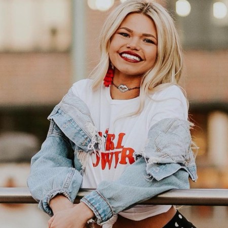 sydney raines posing outdoors