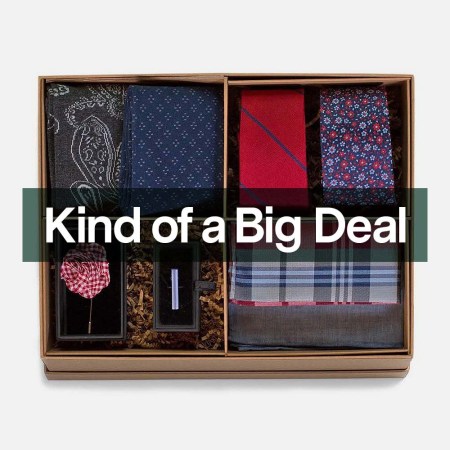 The The Red And Navy Style Box Gift Set from The Tie Bar, now on sale