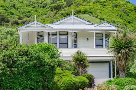 Close-up of a villa in Waikanae, New Zealand