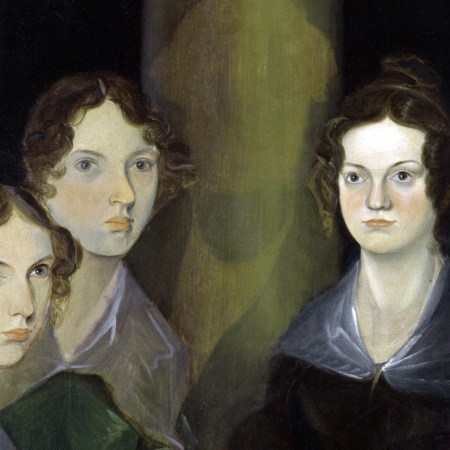 Photo of "The Bronte Sisters" painting by Patrick Branwell Bronte