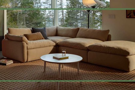 Floyd's Sink Down Sectional, now 30% off during Floyd's Memorial Day Weekend sale