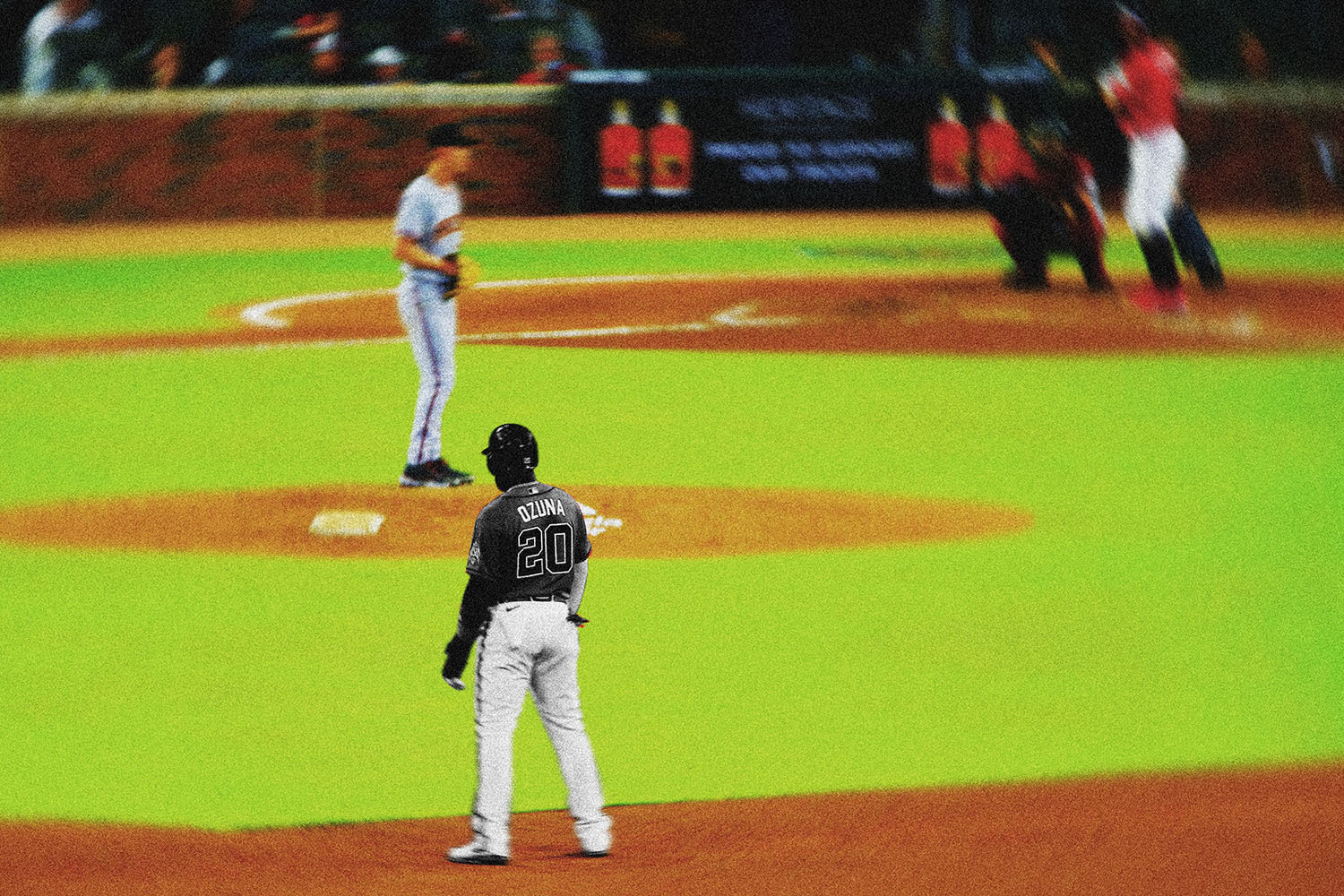 Baseball runner on second