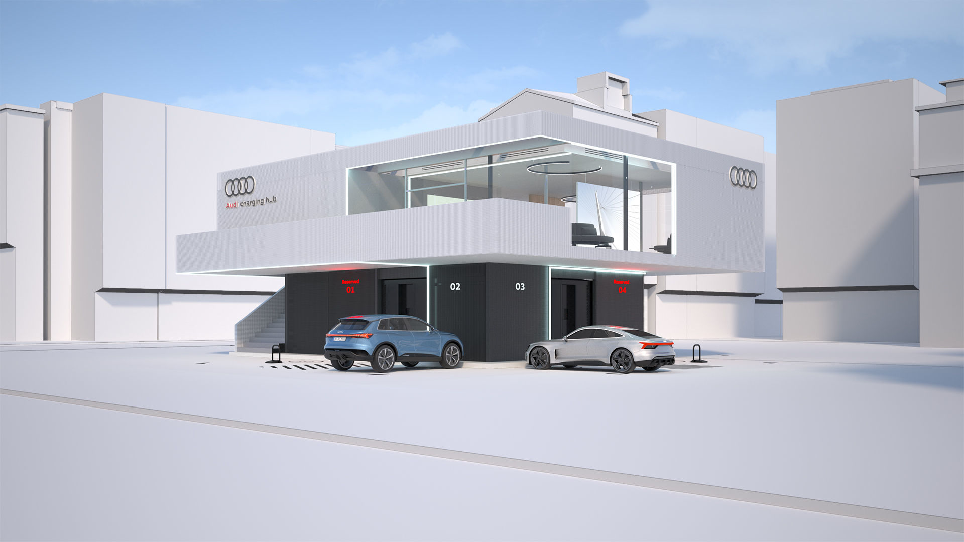 Audi charging station