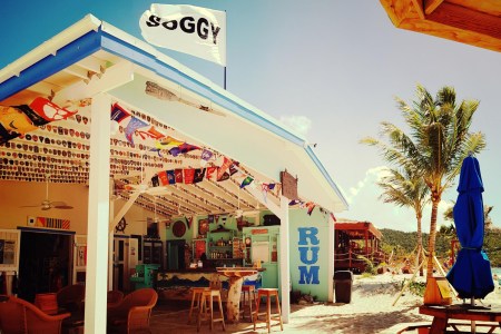 soggy dollar bar on jost van dyke in the british virgin islands