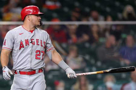 Mike Trout at the plate
