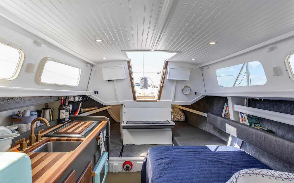 Sailboat Stay Airbnb Lake Michigan
