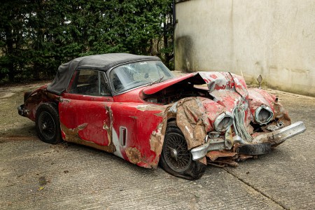 Why an Ancient, Rusted, Tree-Indented Jaguar Just Sold for $127,552