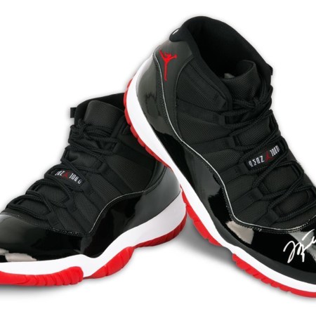 Air Jordan 11s signed by Michael Jordan from Upper Deck
