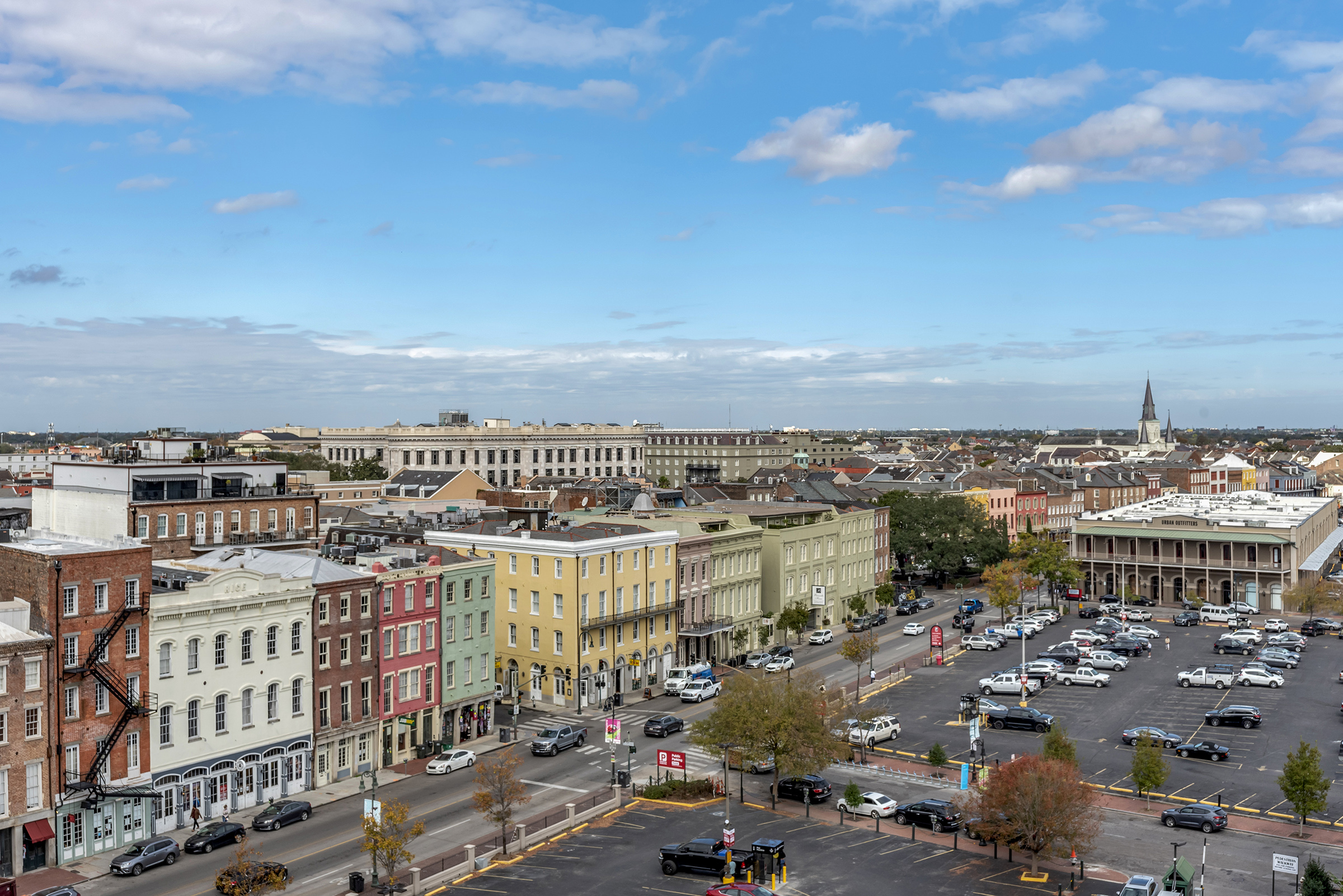 view of french quarter from roof of one11 hotel