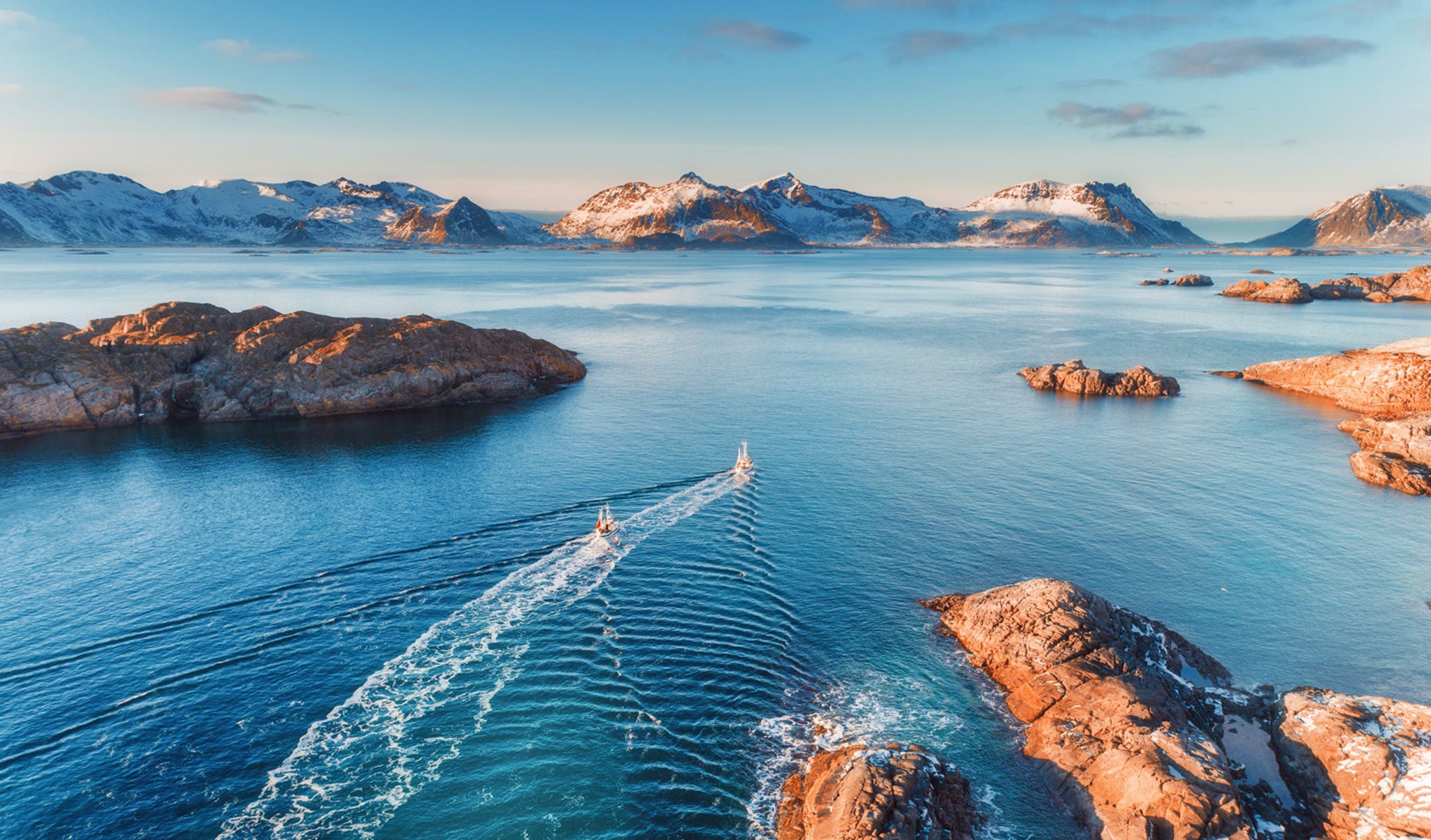 Sailing in the Lofoten Islands