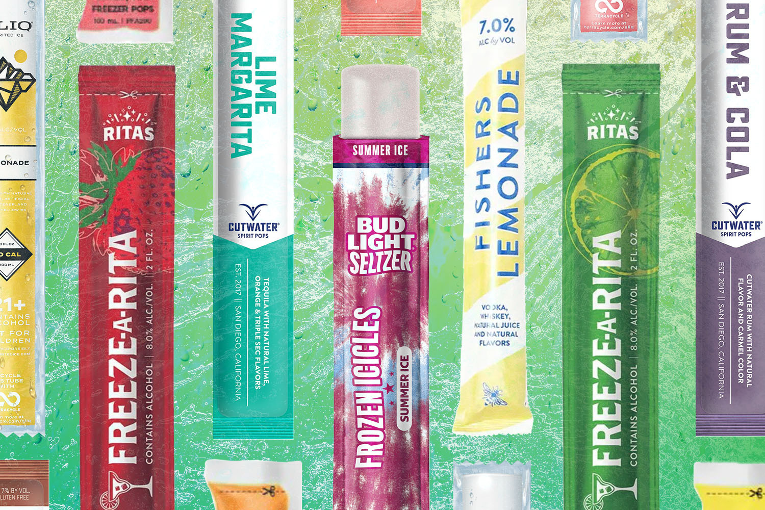 Boozy ice pops