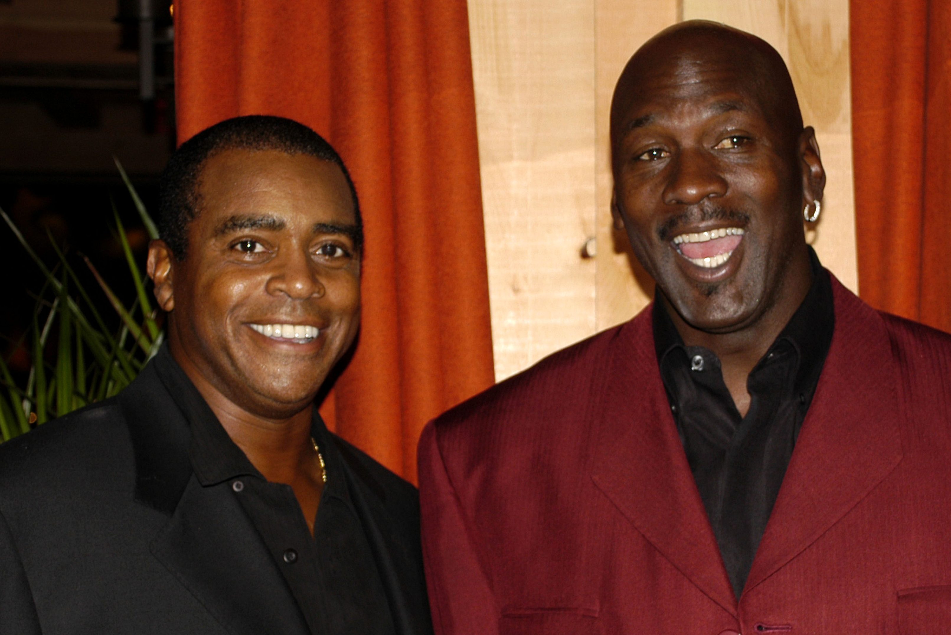 Ahmad Rashad and Michael Jordan