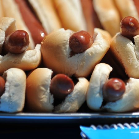Hot dogs in buns