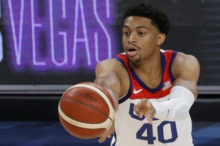 Keldon Johnson of Team USA