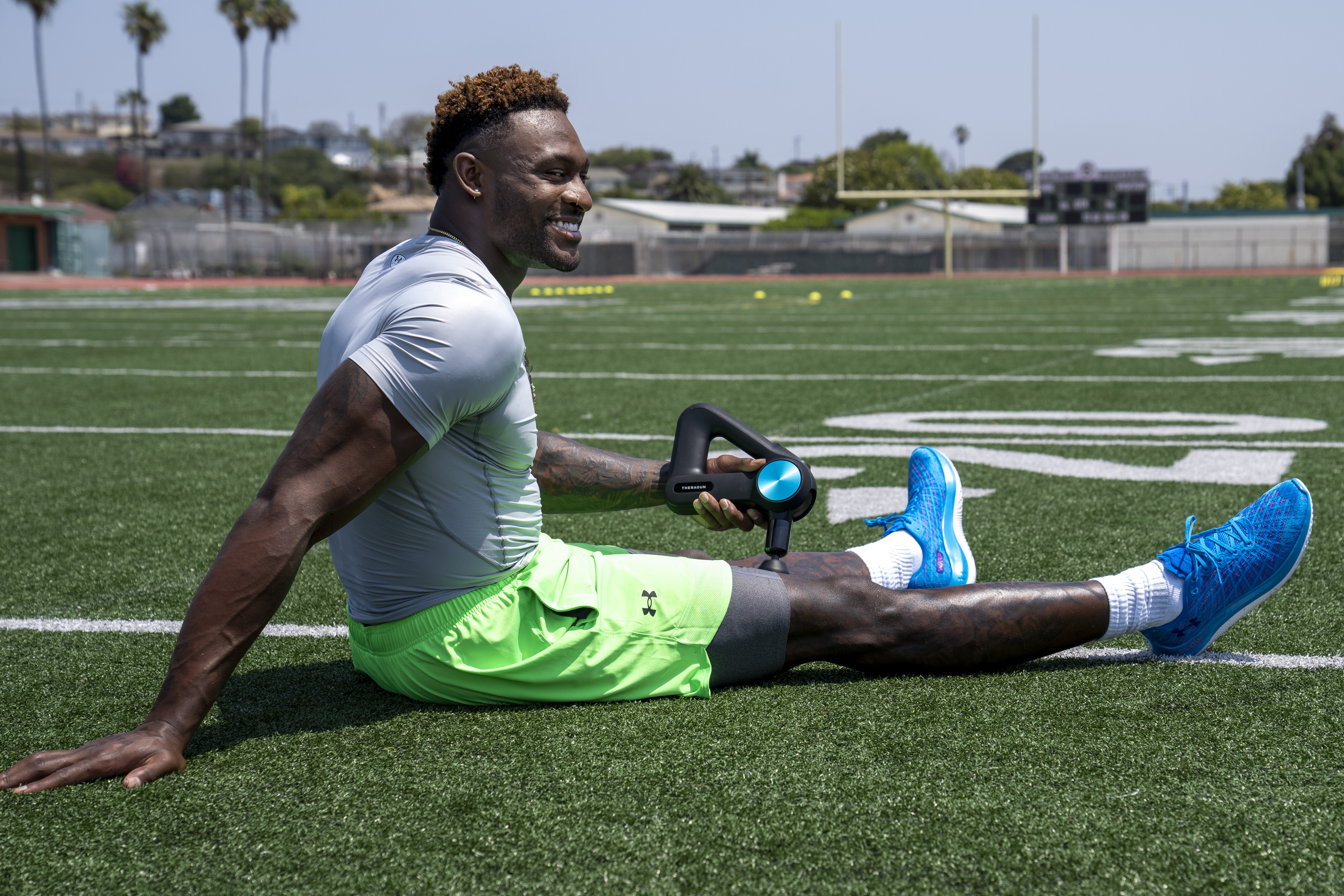 DK Metcalf working on himself on the field