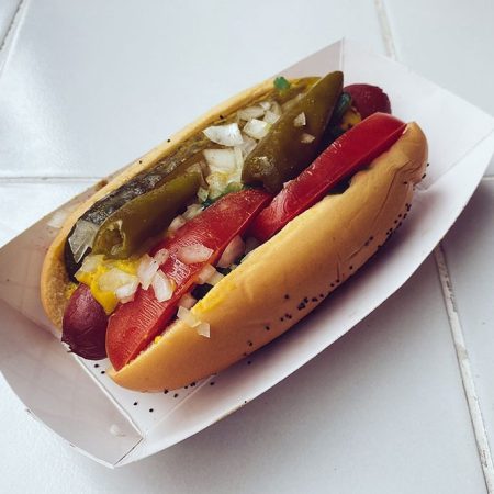Chicago-style hot dog