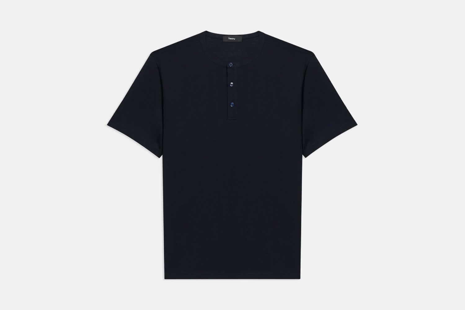 Precise Henley Tee in Luxe Cotton Jersey