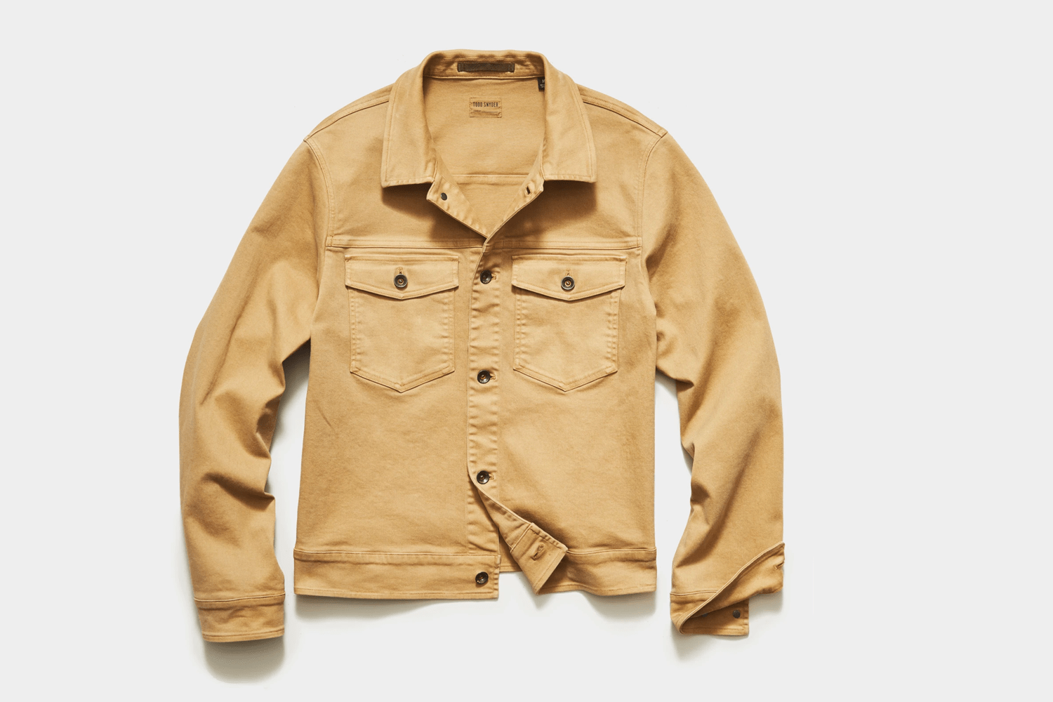 Garment Dyed Twill Jacket in Barley