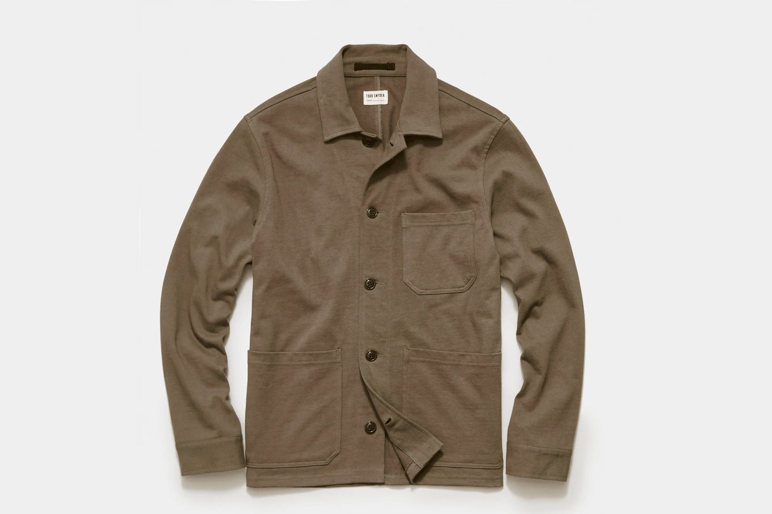 Todd Snyder Knit Chore Coat in Smokey Taupe