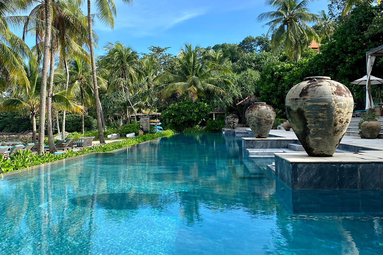 The main pool at Trisara