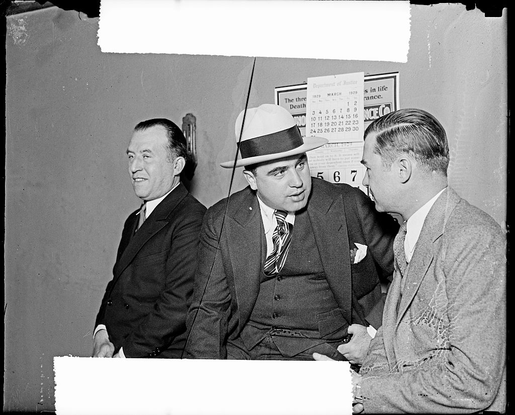 Al Capone and attorney William F. Waugh