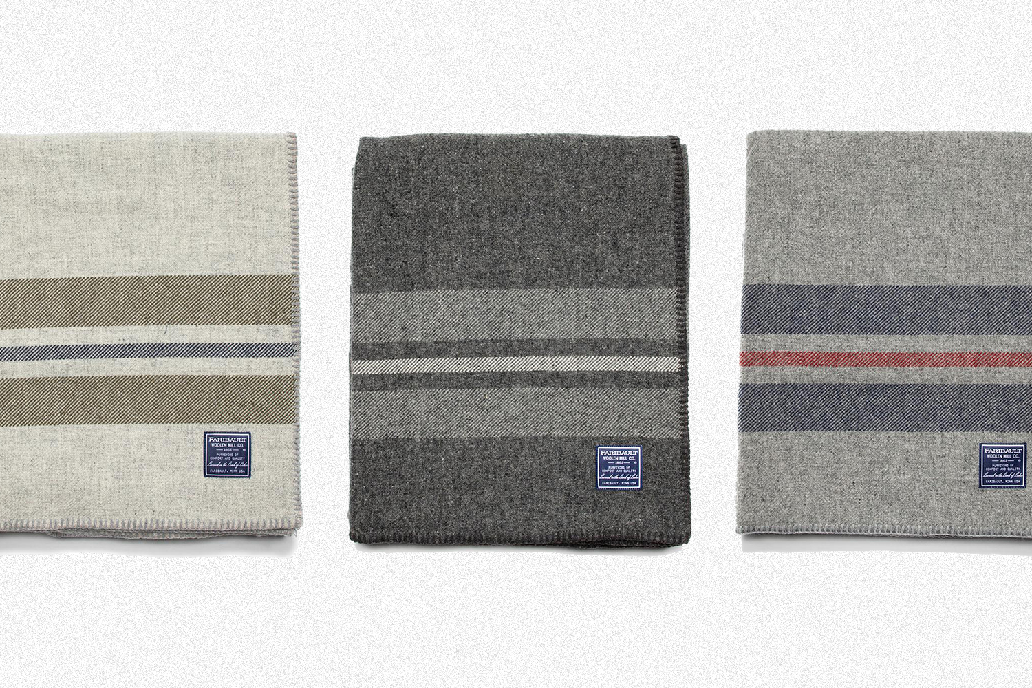 The King-Size Cabin Wool Blanket from Faribault Woolen Mill Co. in Minnesota. Get the American-made blanket on sale now.