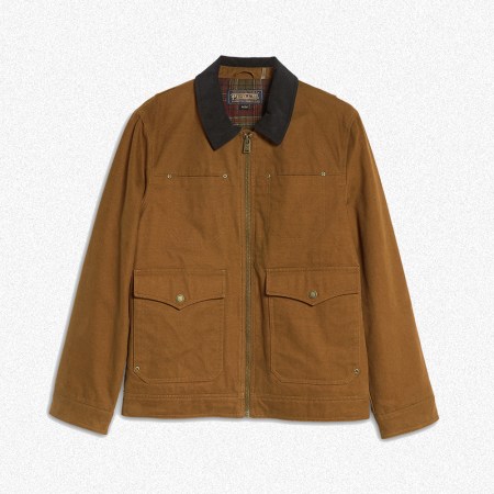 The Carson City Canvas Barn Coat from Pendleton. The men's fall jacket is currently on sale during the Nordstrom Anniversary Sale.